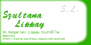 szultana lippay business card